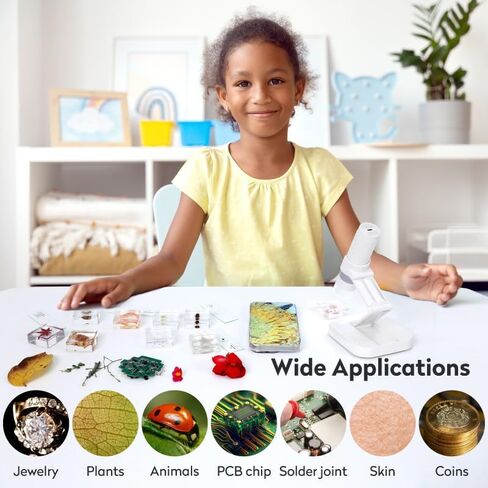 M2C Wireless Digital Microscope 50X-1000X, Handheld Portable | 1080P HD USB Coin Microscope Compatible with iPhone, Android, iPad & PC, Perfect for Coin Collection & Science in Kuwait