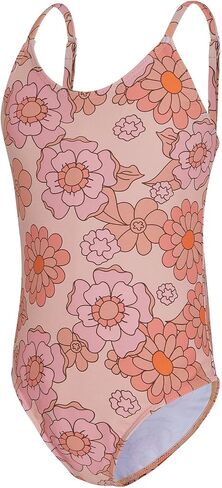 Zando Girls Bathing Suit Sizes 2-10, Adjustable-Strap One-Piece | Soft Stretch Fabric, Adjustable Straps, Full Lining, Non-See-Through Coverage, Stay-Put Fit, Quick-Dry for Beach Trips in Kuwait
