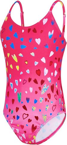 Zando Girls Bathing Suit Sizes 2-10, Adjustable-Strap One-Piece | Soft Stretch Fabric, Adjustable Straps, Full Lining, Non-See-Through Coverage, Stay-Put Fit, Quick-Dry for Beach Trips in Kuwait