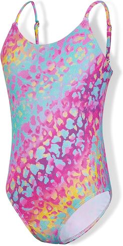 Zando Girls Bathing Suit Sizes 2-10, Adjustable-Strap One-Piece | Soft Stretch Fabric, Adjustable Straps, Full Lining, Non-See-Through Coverage, Stay-Put Fit, Quick-Dry for Beach Trips in Kuwait