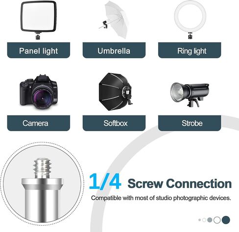 EMART 7 Ft Light Stand for Photography, Speedlight, Flash, Softbox, Strobe | Portable Photo Video Lighting Tripod with Carry Case for Camera, Selfie, Photographic Portrait -1 Pack in Kuwait