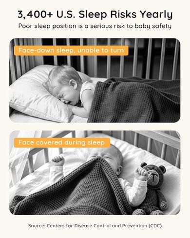 BOIFUN AI Baby Monitor with Camera and Audio, Safety Alerts (Tummy Sleeping & Face Area), WiFi Smartphone APP Control, Colorful Night Light, 2K HD Night Vision, Motion & Cry Detection, Two-Way Talk in Saudi Arabia