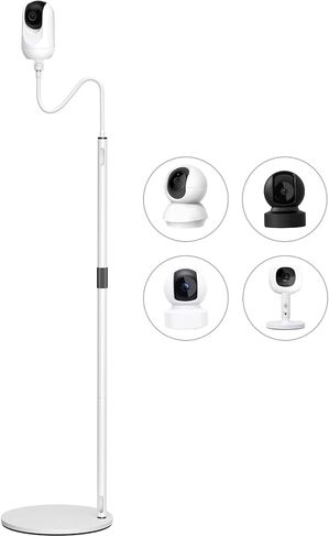Enhanced Baby Monitor Floor Stand for Momcozy,Tapo,Kasa Camera | Telescopic Height, Gooseneck 360° Swivel, 1/4" Threaded Hole for Momcozy BM01/BM03/BM04, Tapo C210/C201/C200, Kasa EC70/EC71 in Kuwait