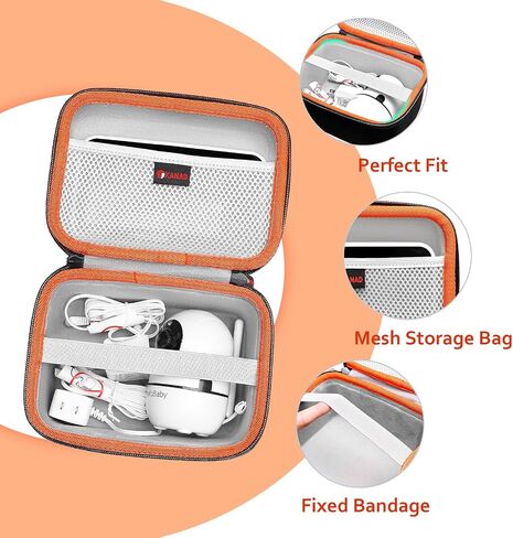 XANAD Baby Monitor Case for Infant Optics DXR-8 PRO/HelloBaby/VTech/VAVA/ANMEATE/eufy Security Baby Monitor - Hard Protective Carrying Storage Bag in Kuwait
