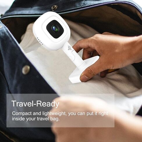 Travel Flex Stand for Nanit Pro Baby Monitor (Support Wall Mount) | With 10FT Charging Cable Adapter,Prevent Falling Off-Temp&Hum Tracking-Adjustable Angle,Portable Camera Stand for Travel Crib in Kuwait