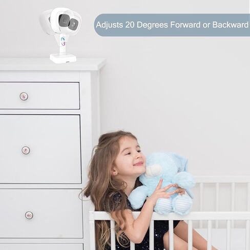 Travel Flex Stand for Nanit Pro Baby Monitor (Support Wall Mount) | With 10FT Charging Cable Adapter,Prevent Falling Off-Temp&Hum Tracking-Adjustable Angle,Portable Camera Stand for Travel Crib in Kuwait