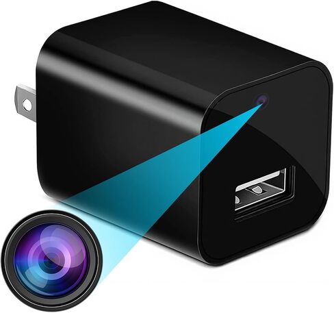 PATTERSON 1080P Camera USB Charger - Mini WiFi Camera with Motion Detection, Night Vision, App Connectivity for Home Monitoring in Kuwait