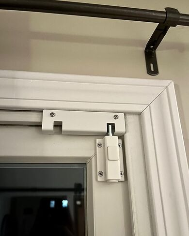 SDGINA Sliding Door Lock for Sliding Glass Door,Security Door Locks for Sliding Patio Doors, Lock Size 2.5" L, 1.5"W, Confirm Door Fit Before Purchase in Kuwait