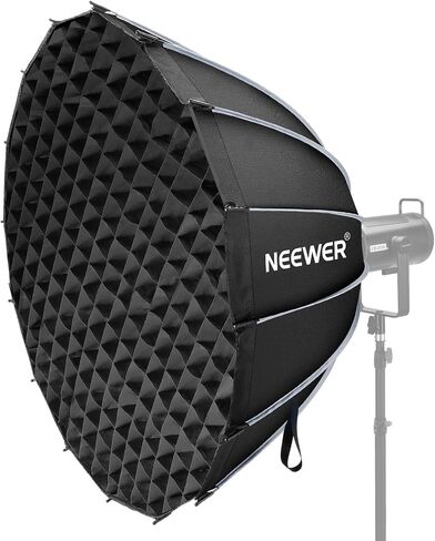 NEEWER Parabolic Softbox Kit, 47.2" Bowens Mount Soft Box with Light Diffusers for Studio Photography Video Recording Streaming Lighting Compatible with Aputure 120d Compatible with Godox SL60w, NS73P in Kuwait