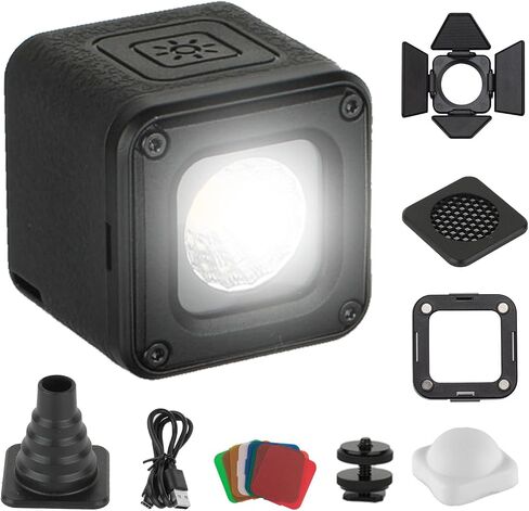 SmallRig RM01 Mini LED Video Light Waterproof Portable Lighting Kit with 8 Color Filters, Barndoor, Diffuser, Dimmable Fill Light 5600K CRI95, Lume Cube Camera Light for Macro Photography, Stop Motion in Kuwait