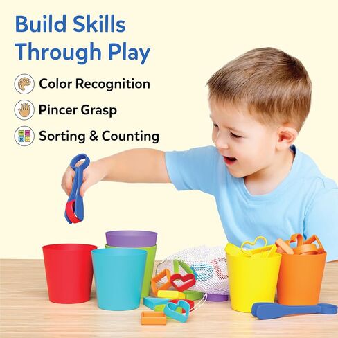 Skillmatics Silicone Rainbow Sorting Game – Learning & Educational Toy | Sorting, Counting & Sequencing Skills, Gift for Toddlers & Preschoolers, Boys and Girls Ages 3, 4, 5, 6 in Kuwait