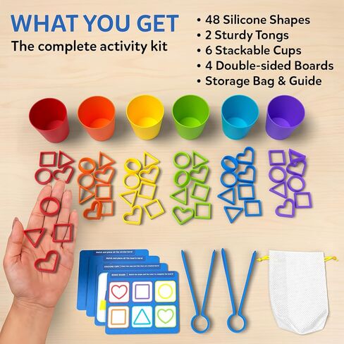 Skillmatics Silicone Rainbow Sorting Game – Learning & Educational Toy | Sorting, Counting & Sequencing Skills, Gift for Toddlers & Preschoolers, Boys and Girls Ages 3, 4, 5, 6 in Kuwait