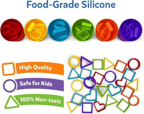 Skillmatics Silicone Rainbow Sorting Game – Learning & Educational Toy | Sorting, Counting & Sequencing Skills, Gift for Toddlers & Preschoolers, Boys and Girls Ages 3, 4, 5, 6 in Kuwait
