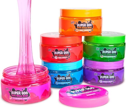 Tub Works™ Cosmic Bath Slime™ Kids Soap Bath Toy, 6 Pack | Stretchy, Squishy Slime Soap for Kids Bath | Fresh, Fruity Scents | Nontoxic | Sensory Fun Kids & Children Bath Toys in Kuwait