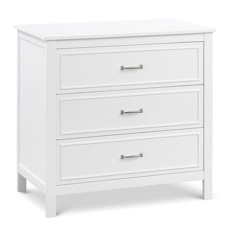 DaVinci Charlie 3-Drawer Dresser in White , 35x20x34 Inch (Pack of 1) in Saudi Arabia