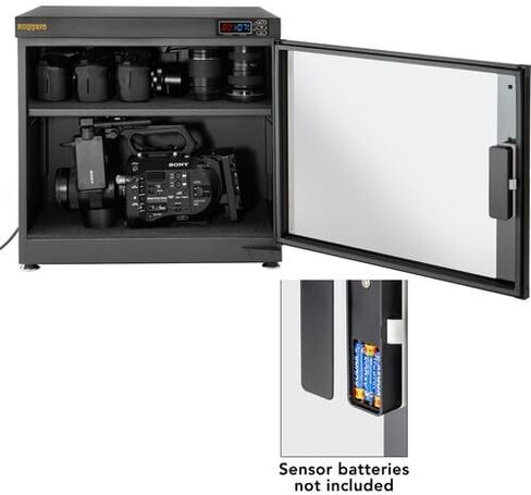 Ruggard EDC-FP80L Electronic Dry Cabinet with Fingerprint Lock (Black, 80L) in Kuwait