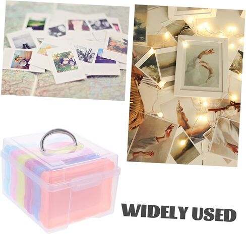 Housoutil Photo Storage Box 4x6 Inches Plastic Organizer Large Capacity Photo Boxes Storage in Kuwait