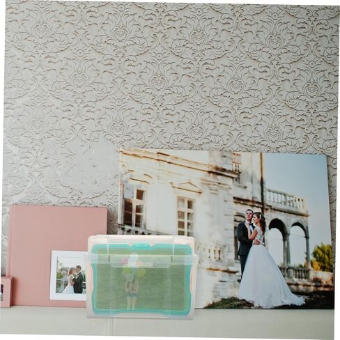 Housoutil Photo Storage Box 4x6 Inches Plastic Organizer Large Capacity Photo Boxes Storage in Kuwait