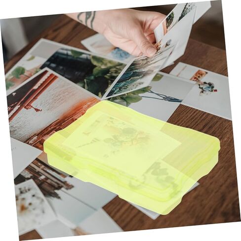 Housoutil Photo Storage Box 4x6 Inches Plastic Organizer Large Capacity Photo Boxes Storage in Kuwait