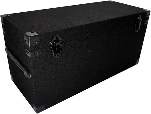 180 LP Vinyl Record Storage Case Carpeted DJ Box with Removable Lid ASC | Protects large album collections, sturdy build, great for mobile setups and archiving in Kuwait