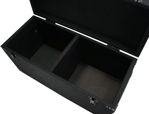 180 LP Vinyl Record Storage Case Carpeted DJ Box with Removable Lid ASC | Protects large album collections, sturdy build, great for mobile setups and archiving in Kuwait