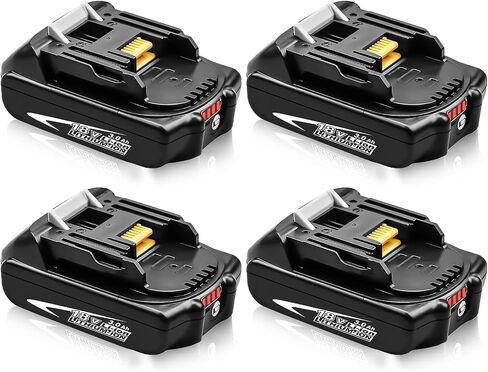 BL1860B 3000mAh Replacement for Makita 18V Battery(Multi-2PC) | Compatible with Makita 18 Volt Battery Drill,Impact Driver,Vacuum,Blower,Saw,Pruning Saw in Kuwait
