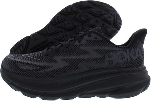HOKA Clifton 9 Women's Road Running Shoes Sneakers (Black/Black, US Footwear Size System, Adult, Women, Numeric, Medium, 7) in Kuwait
