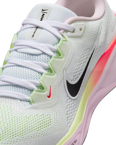 Nike Pegasus 41 Women's Road Running Shoes (White/Pink Foam/Bright Crimson/Black, IB4377-100) in Kuwait