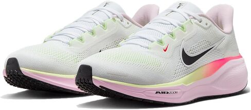 Nike Pegasus 41 Women's Road Running Shoes (White/Pink Foam/Bright Crimson/Black, IB4377-100) in Kuwait