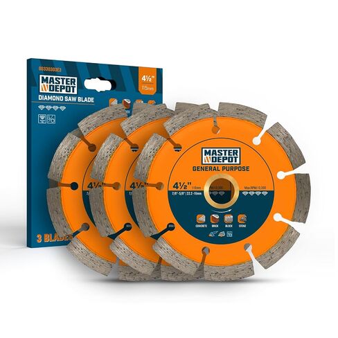 7 inch Diamond Saw Blade for Angle Grinder,Segmented General Purpose Blade Dry/Wet Cutting Blade for Concrete, Paver, Masonry, Terrazzo, Stone, Granite, Block, 7/8"-5/8" Arbor (3 Pack) in Kuwait