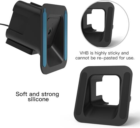SURVADV® Wyze Window Mount for Wyze Cam V4/V3/V3 Pro, Self-Adhesive, White | 20 Degree Tilt Wyze V4 Window Mount for Indoor/Outdoor Monitoring; Reflection-free, Damage-free, No-Drill Adhesive Install in Kuwait