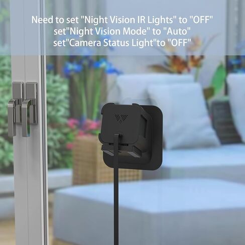 SURVADV® Wyze Window Mount for Wyze Cam V4/V3/V3 Pro, Self-Adhesive, White | 20 Degree Tilt Wyze V4 Window Mount for Indoor/Outdoor Monitoring; Reflection-free, Damage-free, No-Drill Adhesive Install in Kuwait