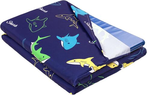 Kids Nap Mat Cover with Sewn-in Flap, 50 x 26.5 inches, Sleep Mat Cover for Preschool, Daycare, Washable in Kuwait