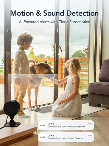 GNCC 2.4GHz Indoor Security Camera for Home, 1080P Baby & Pet Cam, GC3B-2P | Baby & Pet Monitoring, Motion & Sound Detection, Two-Way Audio, Black & White Night Vision, Flexible Cloud & SD Storage in Kuwait