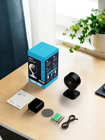 GNCC 2.4GHz Indoor Security Camera for Home, 1080P Baby & Pet Cam, GC3B-2P | Baby & Pet Monitoring, Motion & Sound Detection, Two-Way Audio, Black & White Night Vision, Flexible Cloud & SD Storage in Kuwait