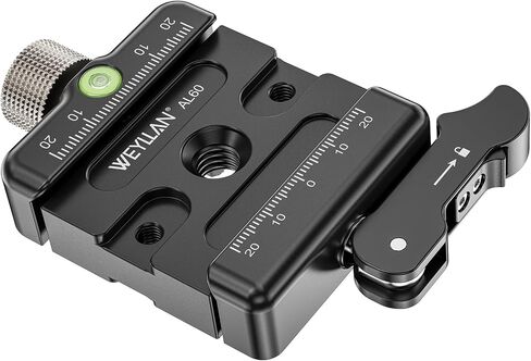 Arca Swiss Lever Lock Clamp for Magpul Mlok Bipod, Camera Quick Release Clamp Mlok Rail WEYLLAN AL60 All Metal Quick Release Plate Adapter for Tripod Ball Head, Knob Locking & Lever Locking in Kuwait