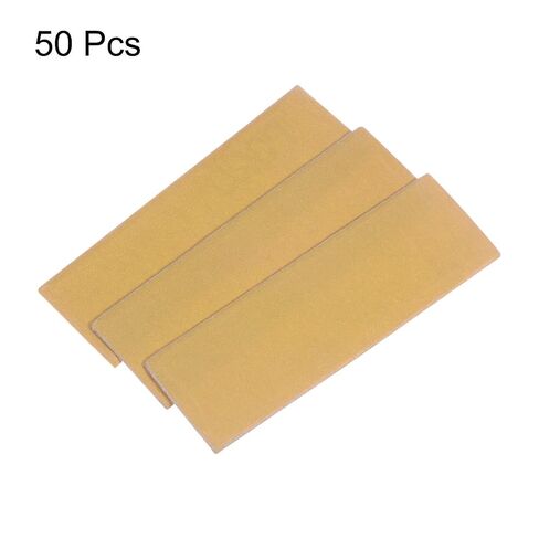 HARFINGTON 50pcs Micro Sander Paper 320 Grit 3.5x1.2 Inch Mini Sanding Sheets Strips Hook Loop Sandpapers for Wood Metal Small Projects Tight Spaces Polish Work in Kuwait