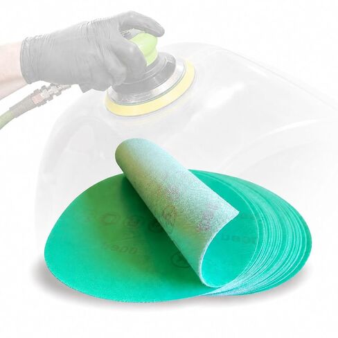 LiME LiNE Waterproof 6 Inch Dual Action Sanding Discs - Hook and Loop Sanding Pads (600 Grit - 25 Pcs) in Kuwait