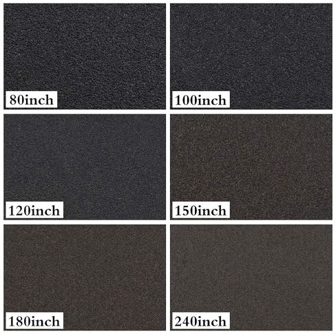 Sandpaper Assortment 80 100 120 150 180 240 Grit 24PCS, Wet Dry Sandpaper Sheets 9 x 11 Inches, Silicon Carbide Abrasive Sand Paper for Wood Furniture Finishing, Metal Sanding, Automotive Polishing in Kuwait