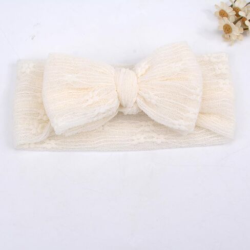 Handmade Baby Headbands Soft Stretchy Nylon Hair Bands with Bows for Toddler Child Girls- Pack of 3 (Set-A, 3 Count (Pack of 1)) in Kuwait