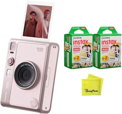 Fujifilm Instax Mini EVO Instant Camera (Pink) (Camera w/Extra Film 2-Pack) in Kuwait