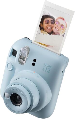 Fujifilm Instax Mini 12 Instant Camera + Minimate Custom Case + Fuji Instax Film 20 Sheets Twin Pack (Pastel Blue) in Kuwait