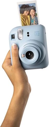 Fujifilm Instax Mini 12 Instant Camera + Minimate Custom Case + Fuji Instax Film 20 Sheets Twin Pack (Pastel Blue) in Kuwait