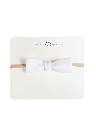 Colored Organics KENDI Dainty Bow Headband - Ivory in Kuwait