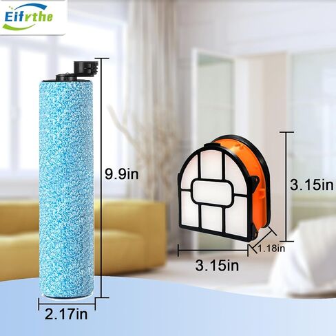 WD161 Roller and Filter for fit Shark HydroVac MessMaster Wet Dry WD161 WD261 AW261 and Shark WD101 WD201 WD100 WD200 AW201 WD200C WD201C WD101C Vacuum Cleaner,3 Brush Rollers,4 Foam Filters,3 Filter in Kuwait