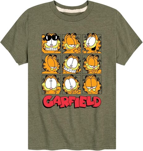 HYBRID APPAREL - Garfield - Faces Grid - Toddler and Boys Short Sleeve Tee in Kuwait