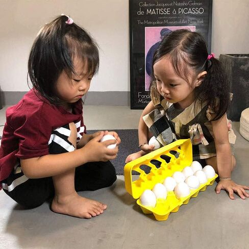 JUNBESTN Easter Matching Eggs Connect Eggs Parlour Games Toys Gifts for 2 3 Years Old Kids Toddler Baby Girls Boys Shape Color in Kuwait