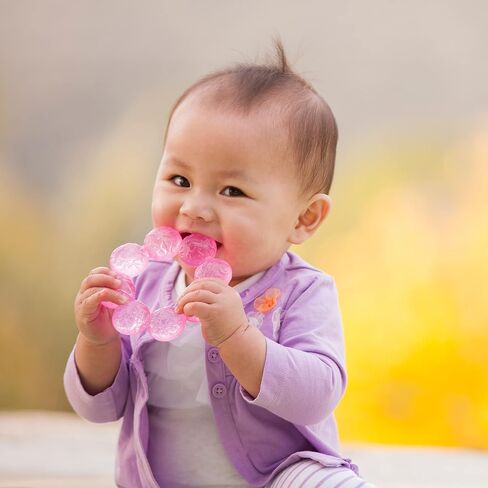 Infantino Water Teethers, Cooling & Massaging Relief, Lime/Pink, 3-Pack in Kuwait