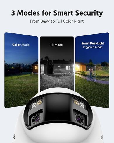 ANNKE 4K PoE Security Camera System with Dual-Lens, 180°Wide Angle, 2TB HDD | 8 Channel 12MP H.265+ NVR, 4pcs 8MP Wired Surveillance IP Cameras Outdoor, Smart AI Human/Vehicle Detection, 2-Way Audio in Kuwait