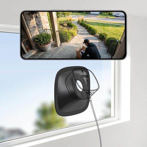 No Reflection Window Camera Mount – 4-Way Adjustable (Up/Down/Left/Right Tilt), Damage-Free Installation, （Not Magnetic, Works on Windows & Glass, Girafit, vebiliki, WYZE Window Camera in Kuwait
